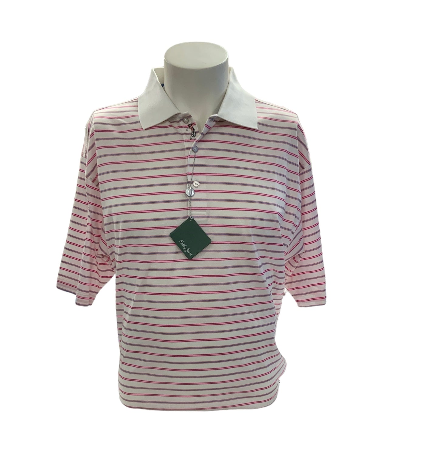 NWT Bobby Jones Men's Polo Pink L