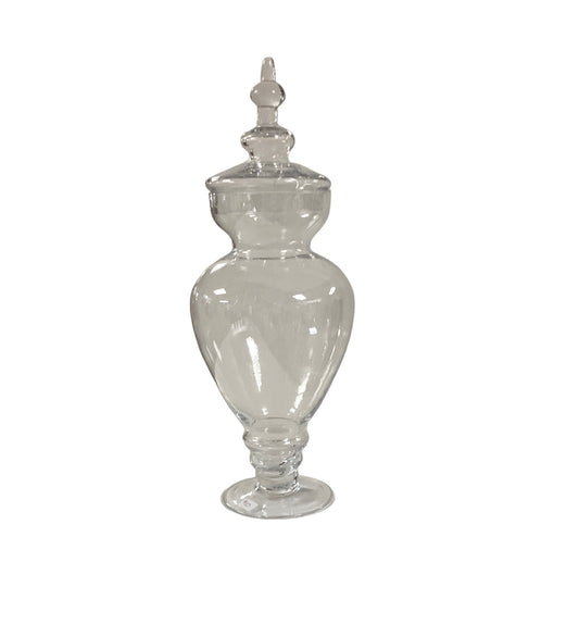 Glass Footed Candy Jar 16"