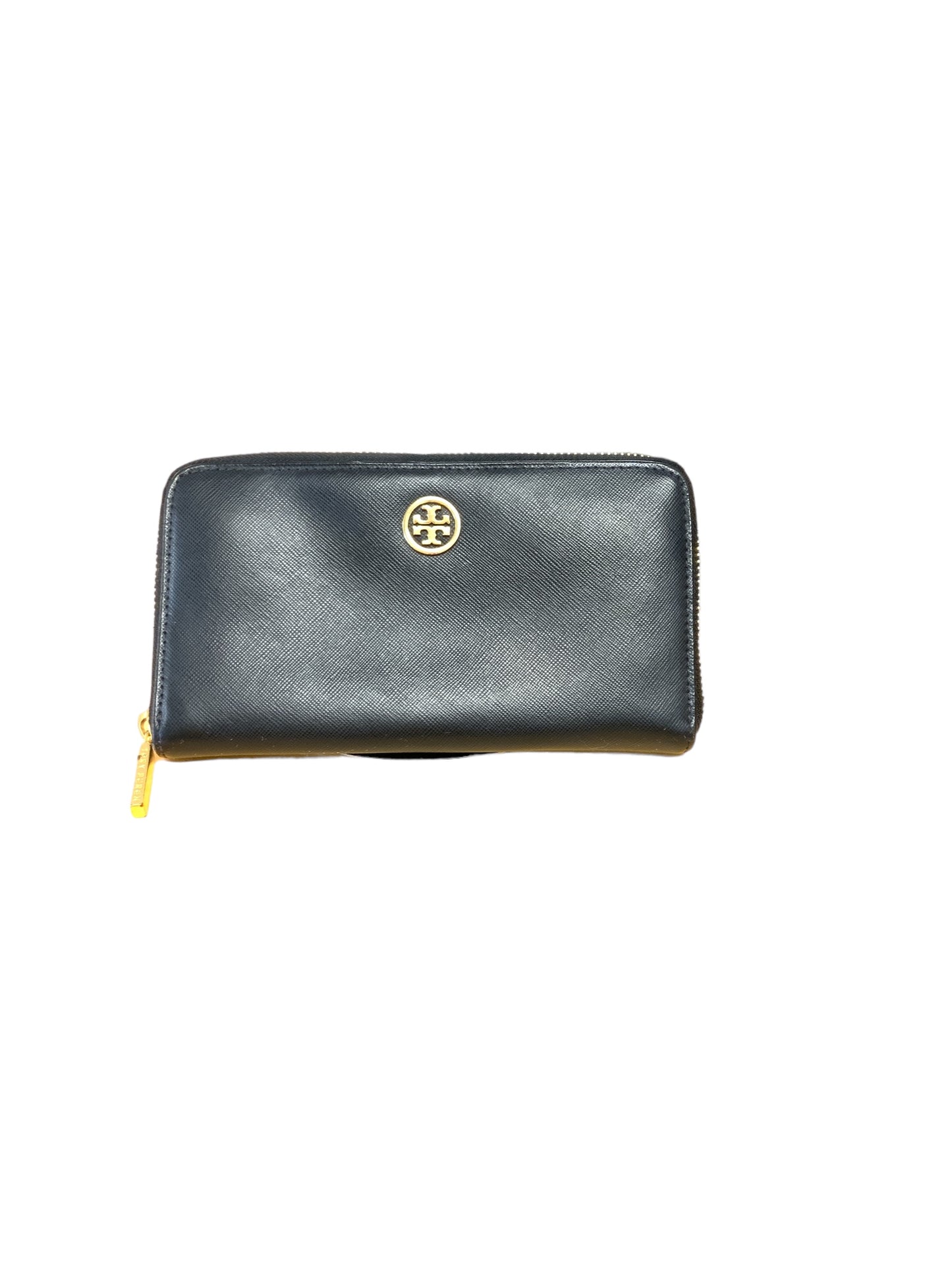 Tory Burch Zipper Black Wallet