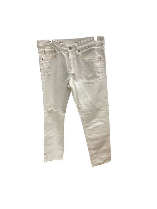 AG White Piper Crop Women's Pants 29