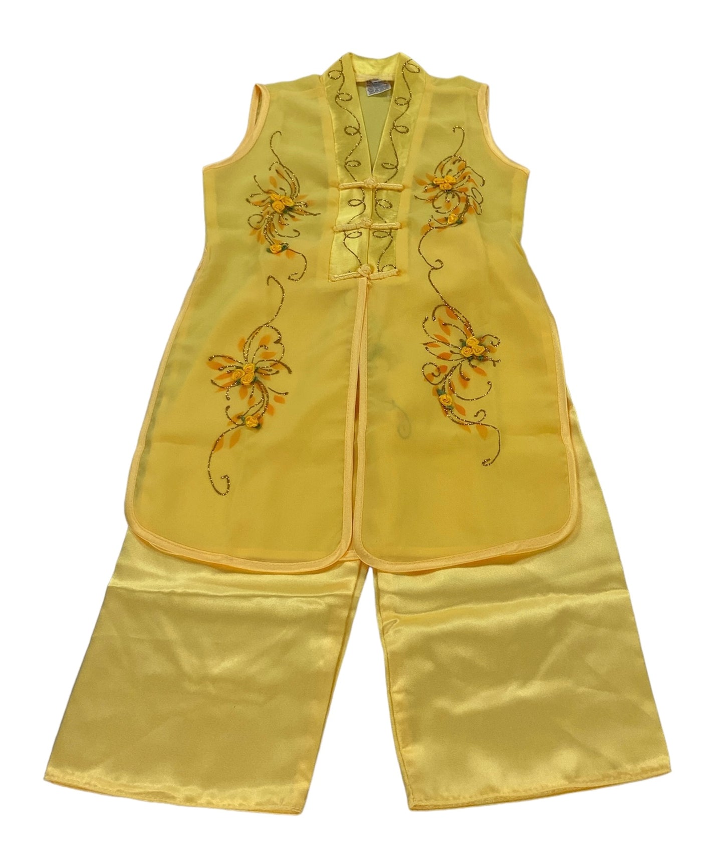 Cheongsam Girl’s Yellow 2pc .