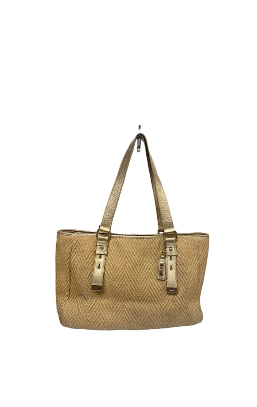 Cole Haan Women's Bag Straw and Gold