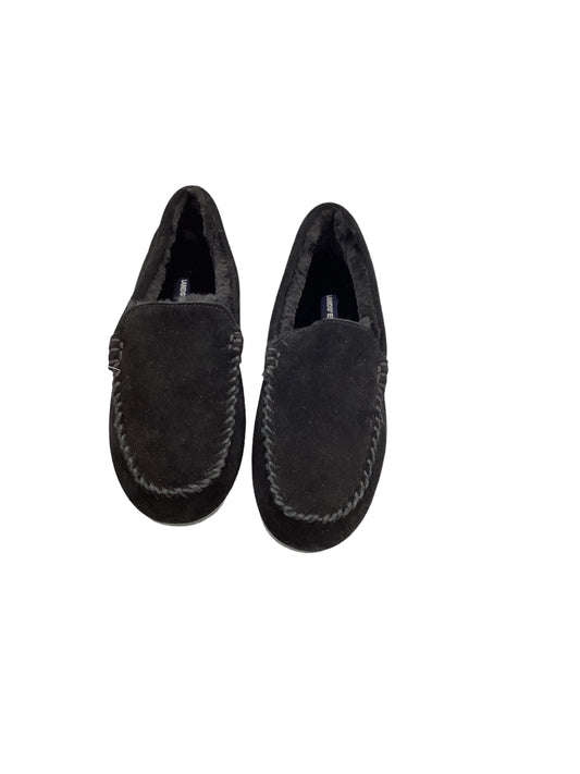 NWT Lands’ End Suede Leather Moccasin Slippers 9