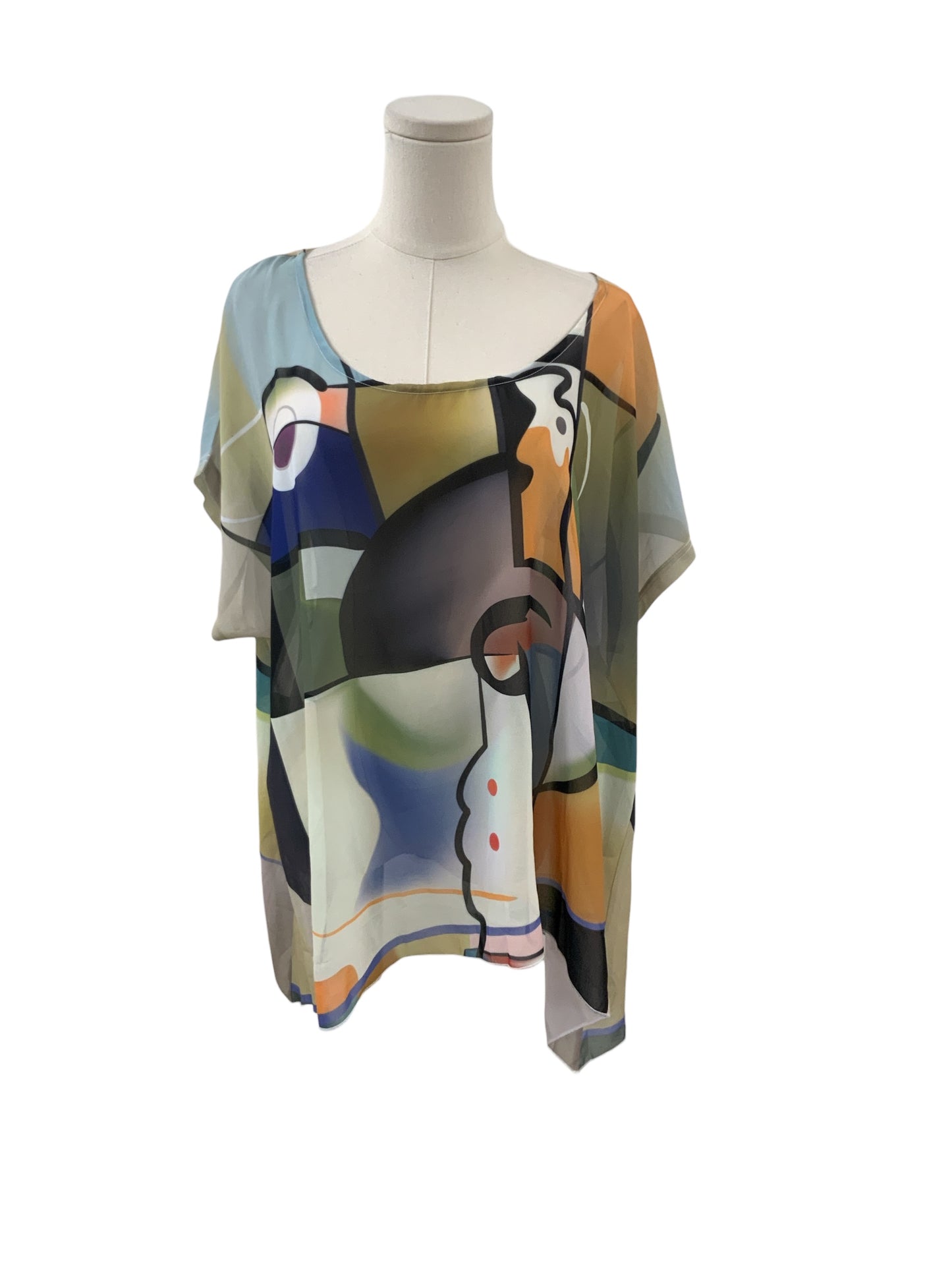 NWT Fantazia Women's Art Blouse L/XL