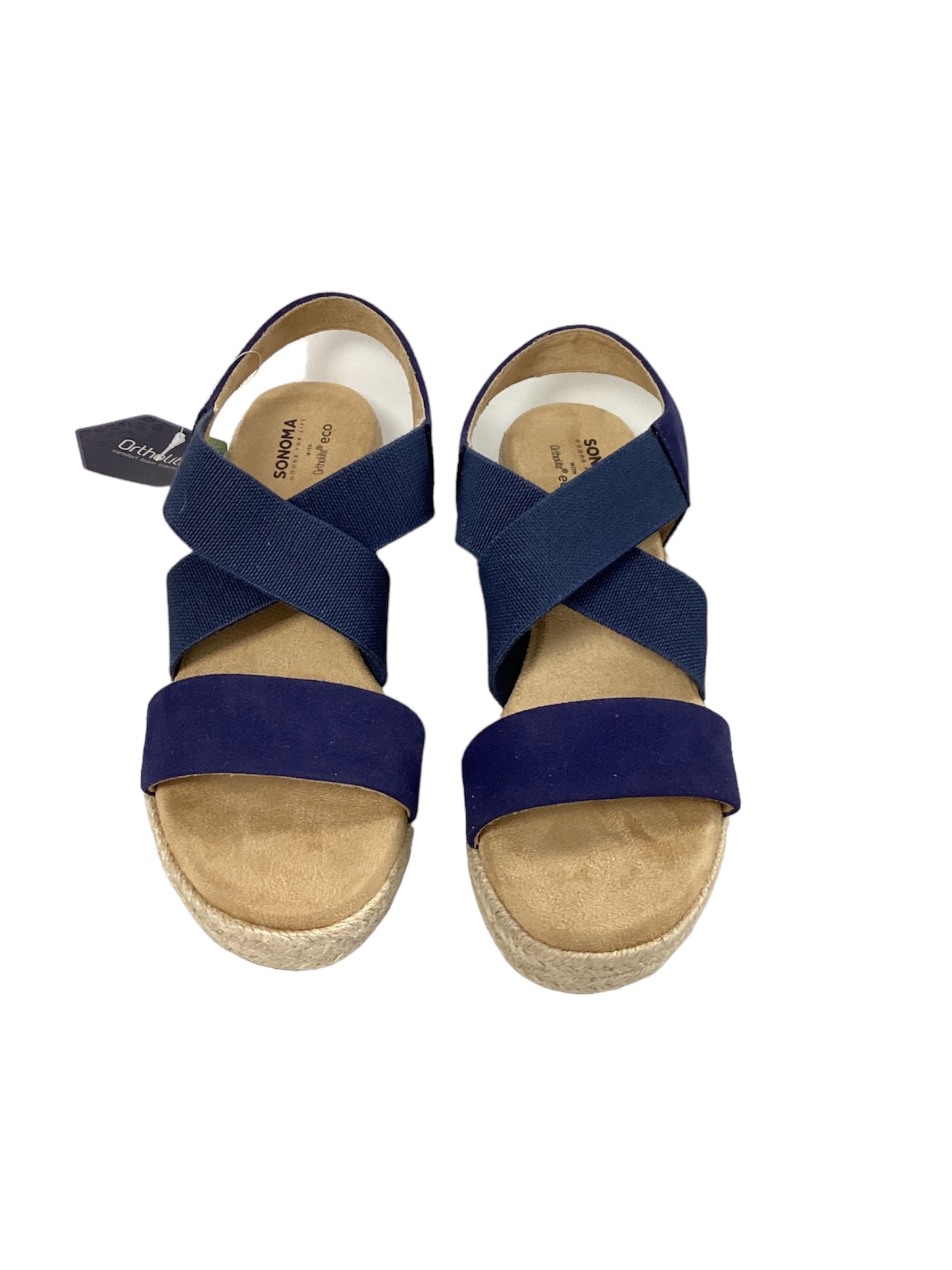 NWT Sonoma  Navy Sandals 6