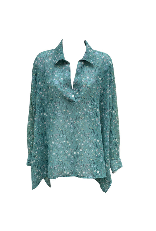 Cabi Women's Blouse Teal XS