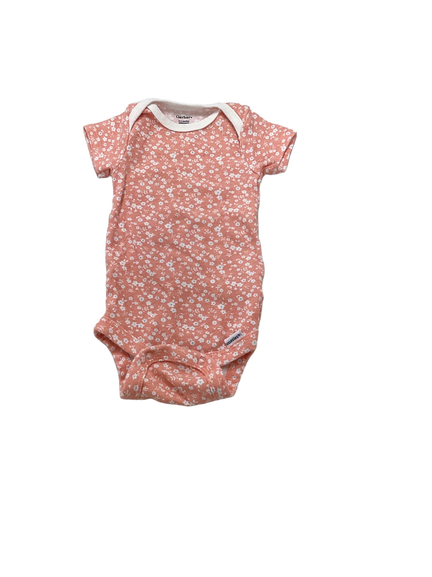 Gerber Girls Peach Onesie 0-3m