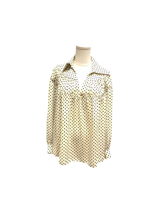 Tuckerneck Womens Blouse Polka Dot S