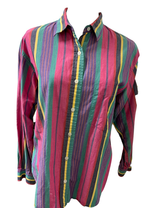 Talbot’s Women’s Multicolor Stripe Shirt S