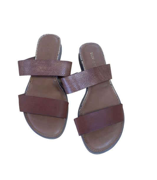 Sun + Stone Brown Women's Sandals 5