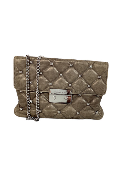 Michael Kors Silver Chain Shoulder Gold  Bag