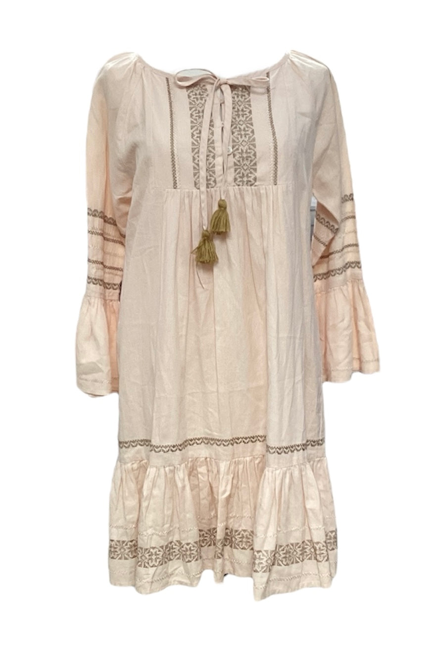 Roller Rabbit Women Linen Dress Peach XS