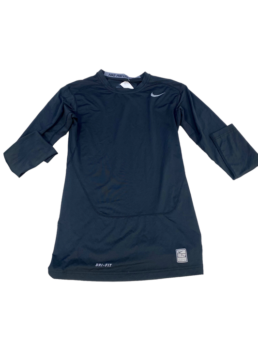 Nike Pro Combat Kids Long Sleeve Compression Shirt Black Size M